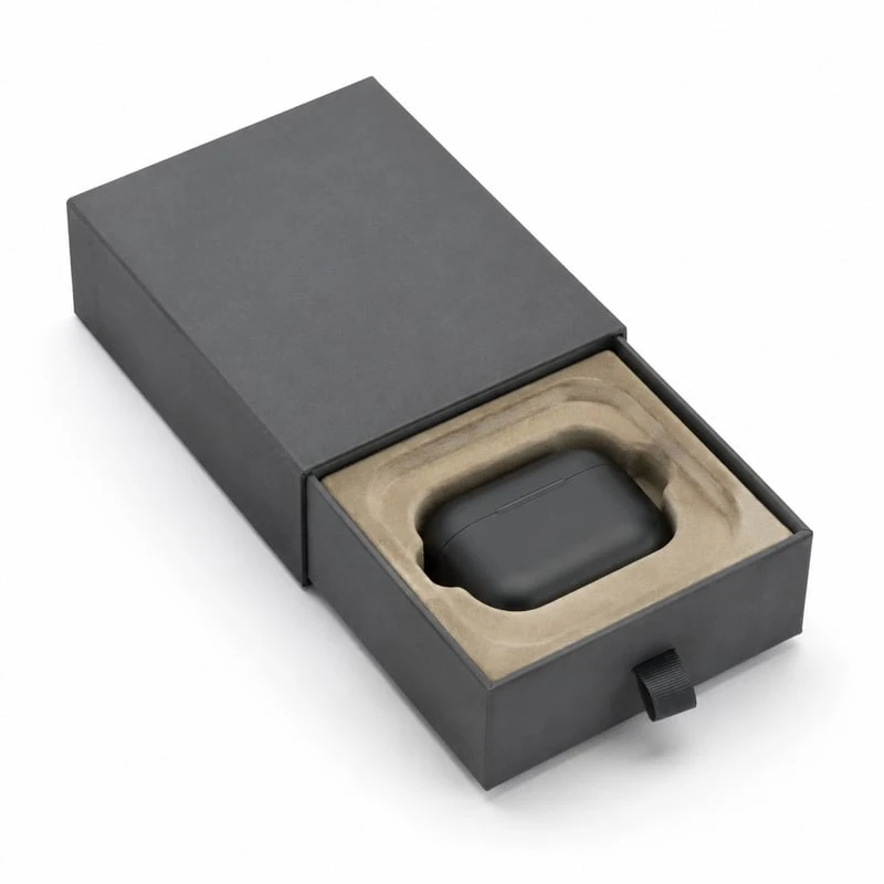 Caja con cajón para auriculares inalámbricos