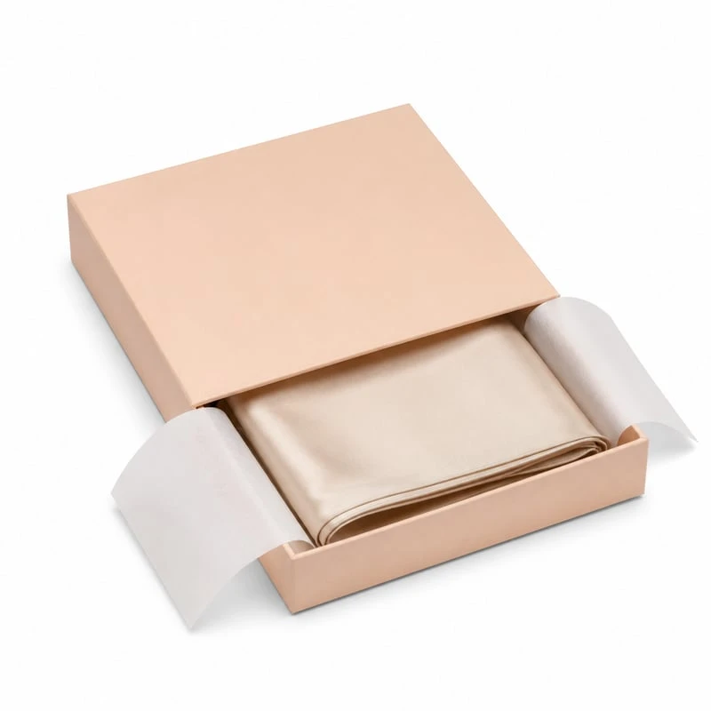 Caja con cajón para pañuelo de seda