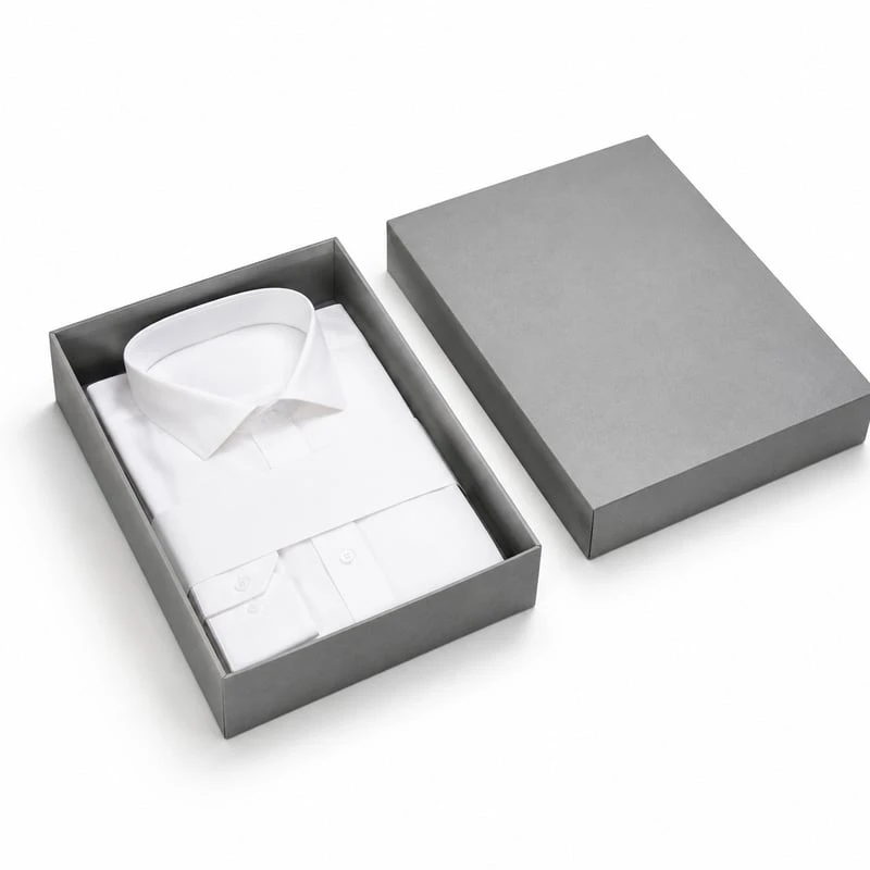 Caja de tapa y base para camisa