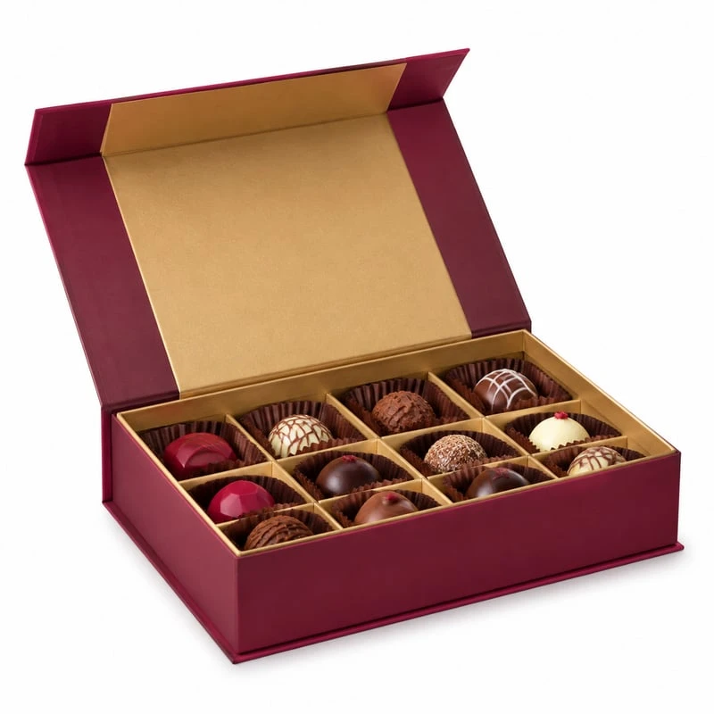 Caja magnética para dulces de celebración