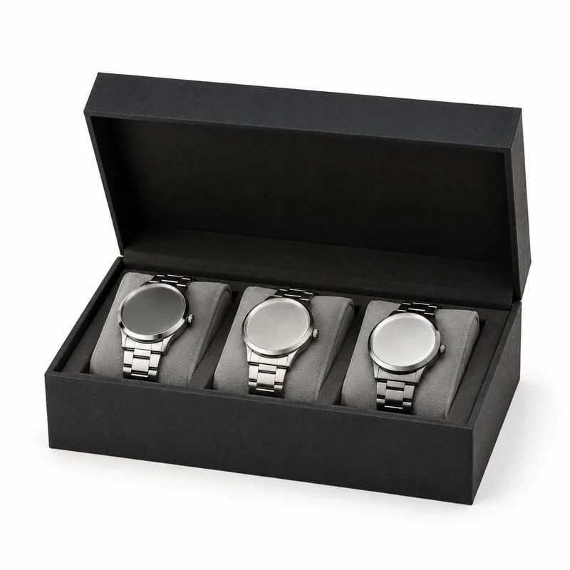 Caja rígida para colección de relojes